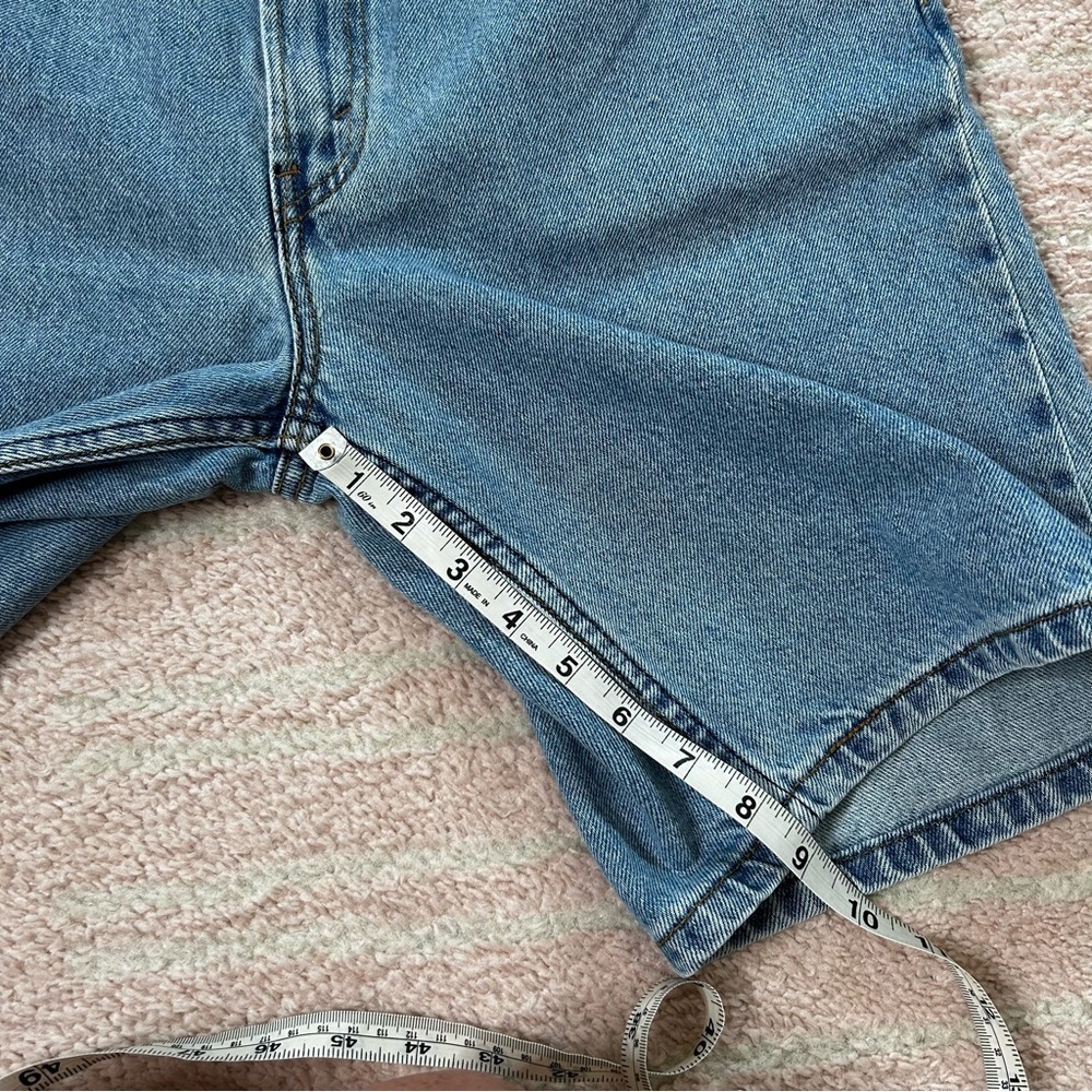 Vintage Levis 505 Jorts Denim Jean Shorts Size 38 Dad short Light wash Classic - Picture 9 of 15